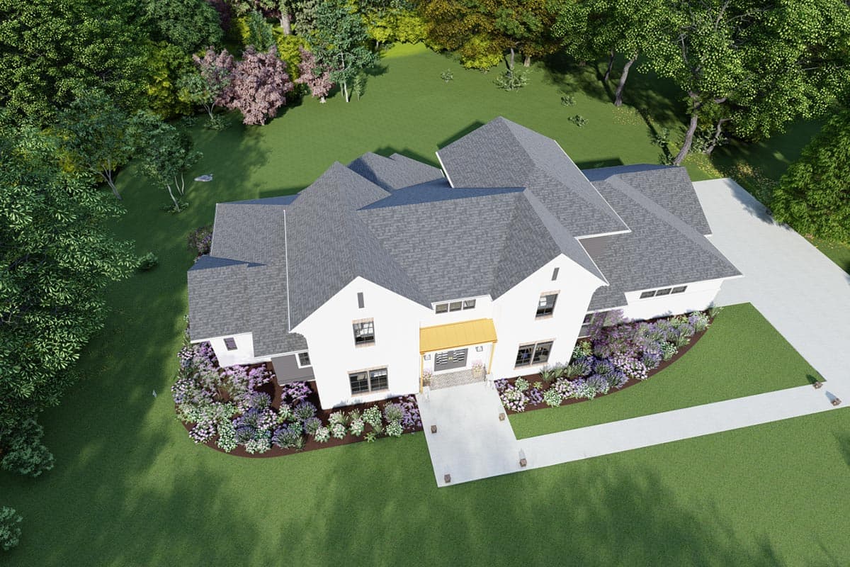 Plan 64532SC: 4-Bed Transitional Home Plan Under 4,000 Square Feet - Image #9 - Acadian, Louisiana-Style, Southern, Traditional, Transitional