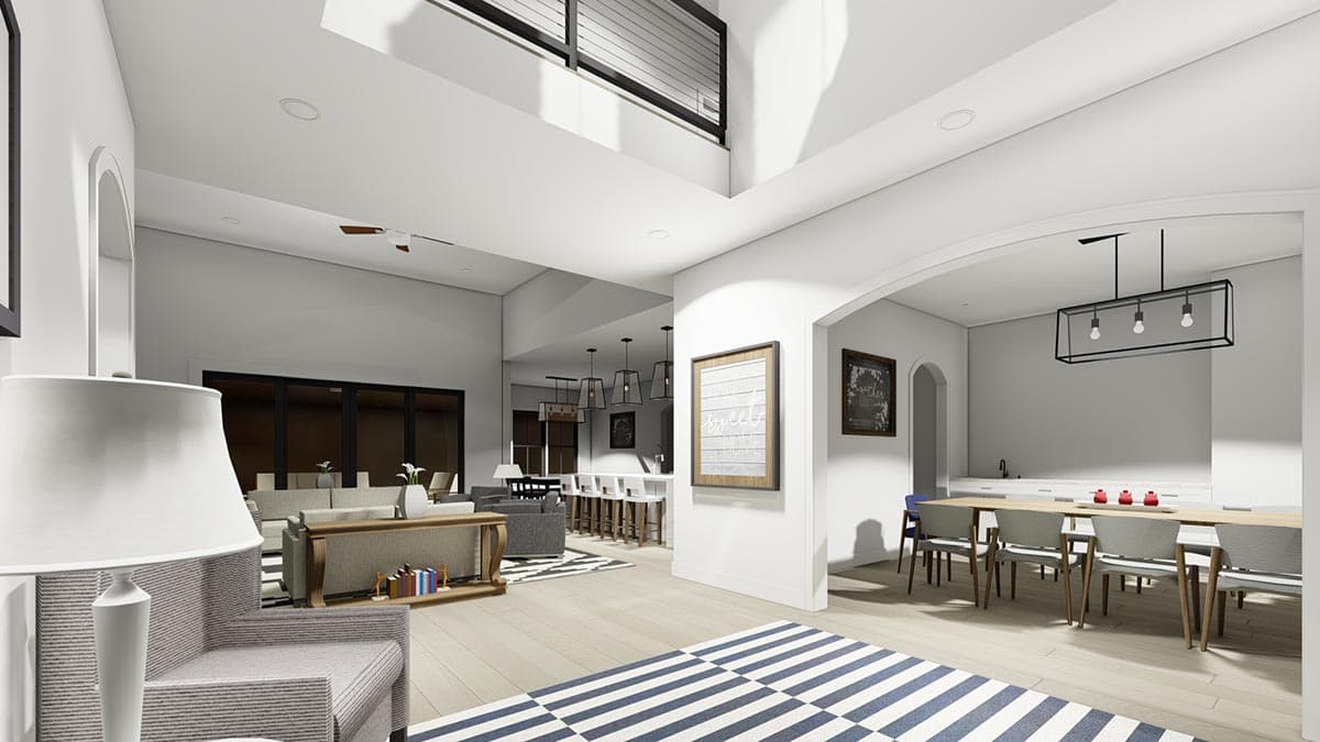 Plan 64532SC: 4-Bed Transitional Home Plan Under 4,000 Square Feet - Image #14 - Acadian, Louisiana-Style, Southern, Traditional, Transitional