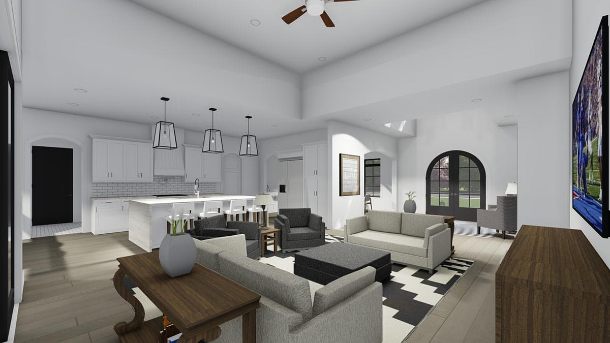 Plan 64532SC: 4-Bed Transitional Home Plan Under 4,000 Square Feet - Image #15 - Acadian, Louisiana-Style, Southern, Traditional, Transitional