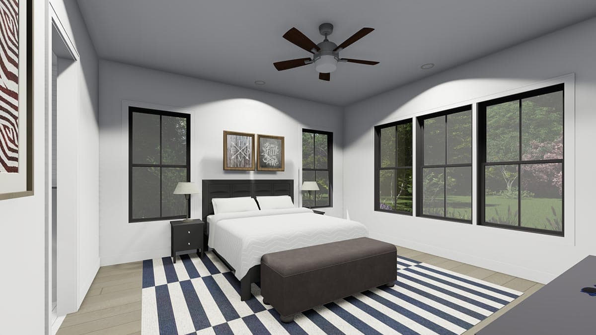 Plan 64532SC: 4-Bed Transitional Home Plan Under 4,000 Square Feet - Image #18 - Acadian, Louisiana-Style, Southern, Traditional, Transitional