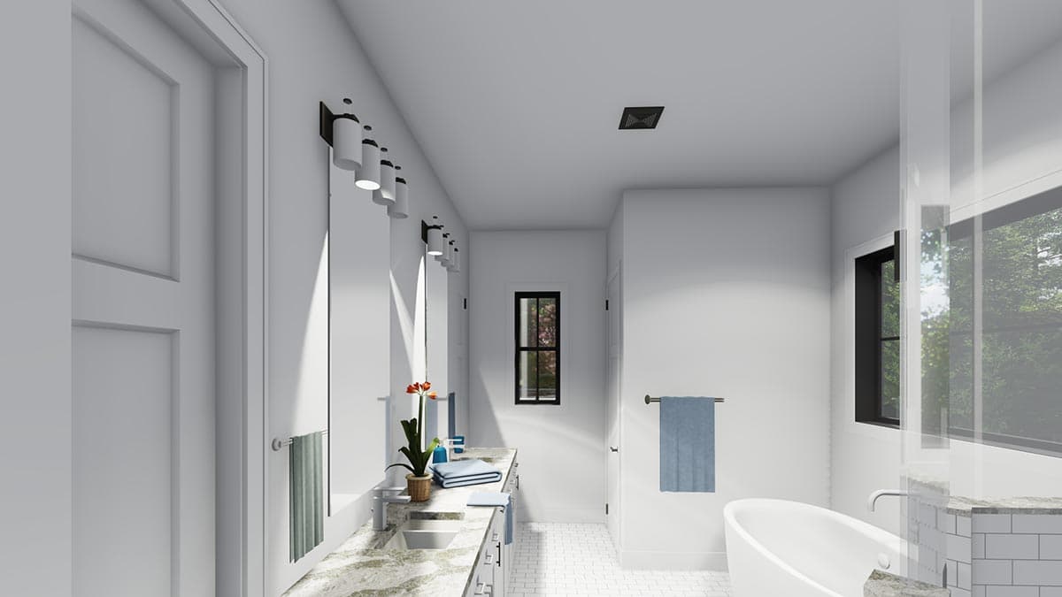 Plan 64532SC: 4-Bed Transitional Home Plan Under 4,000 Square Feet - Image #19 - Acadian, Louisiana-Style, Southern, Traditional, Transitional