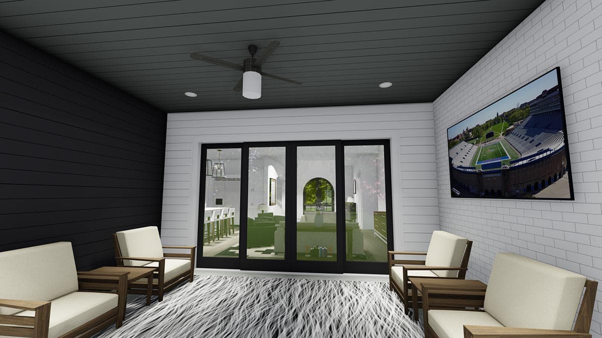 Plan 64532SC: 4-Bed Transitional Home Plan Under 4,000 Square Feet - Image #20 - Acadian, Louisiana-Style, Southern, Traditional, Transitional