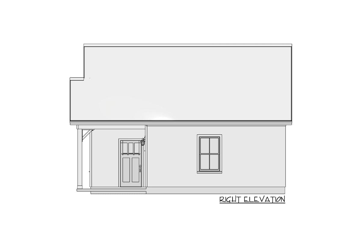 Plan 430822SNG: 650 Square Foot Board and Batten ADU with Loft - Image #18 - Cottage, Country, Craftsman, New American
