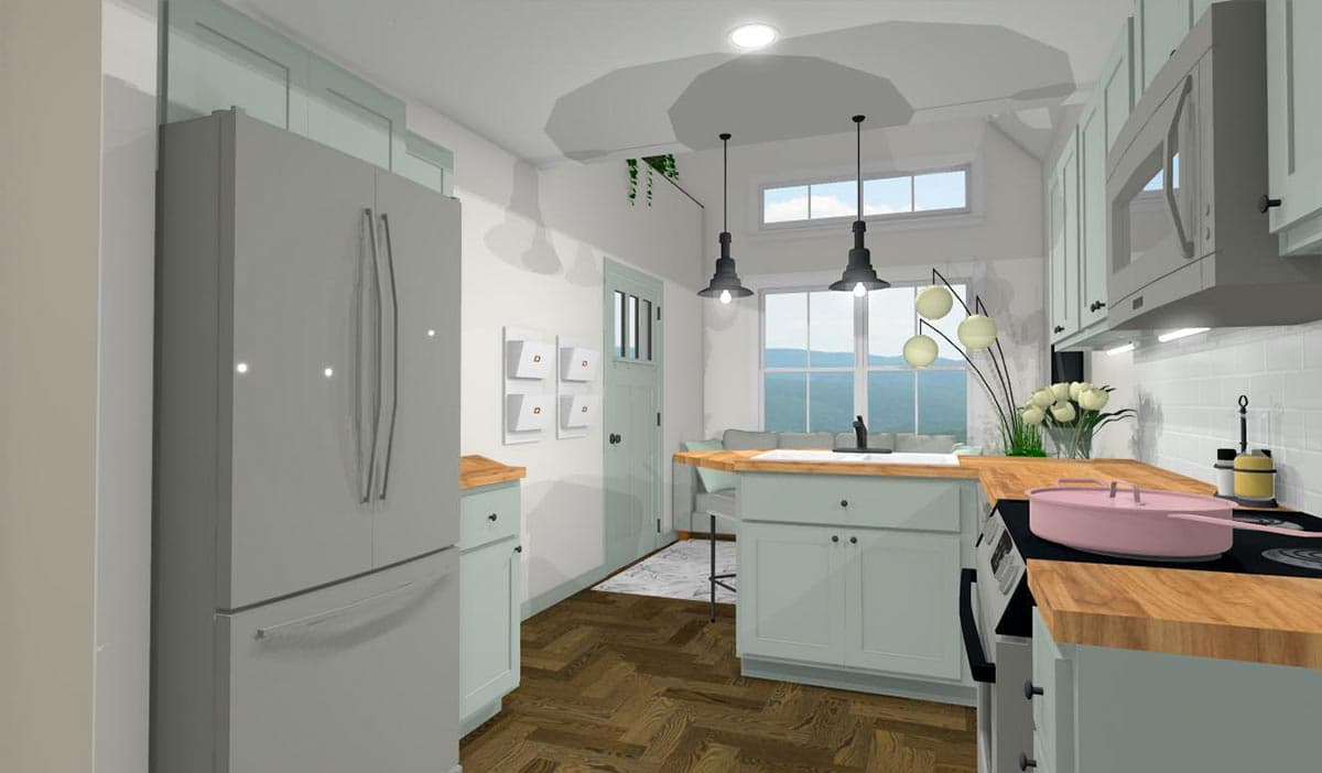 Plan 430822SNG: 650 Square Foot Board and Batten ADU with Loft - Image #4 - Cottage, Country, Craftsman, New American