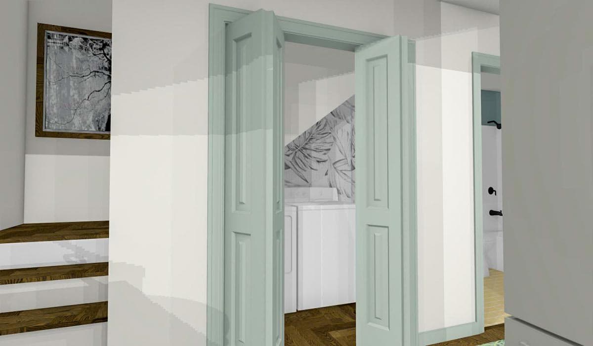 Plan 430822SNG: 650 Square Foot Board and Batten ADU with Loft - Image #5 - Cottage, Country, Craftsman, New American