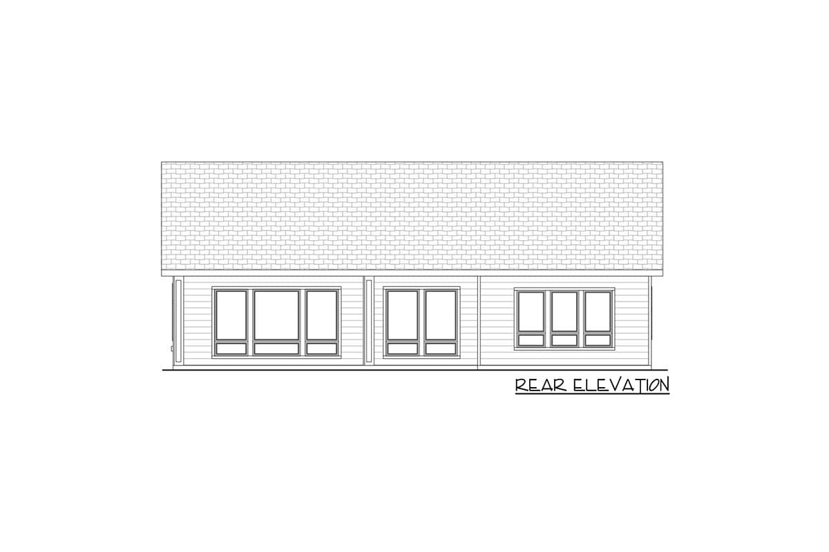 Plan 580033DFT: 3-Bed Country Craftsman Ranch House Plan with Split-bed Layout - 2225 Sq Ft - Image #4 - Cottage, Country, Craftsman, New American, Ranch