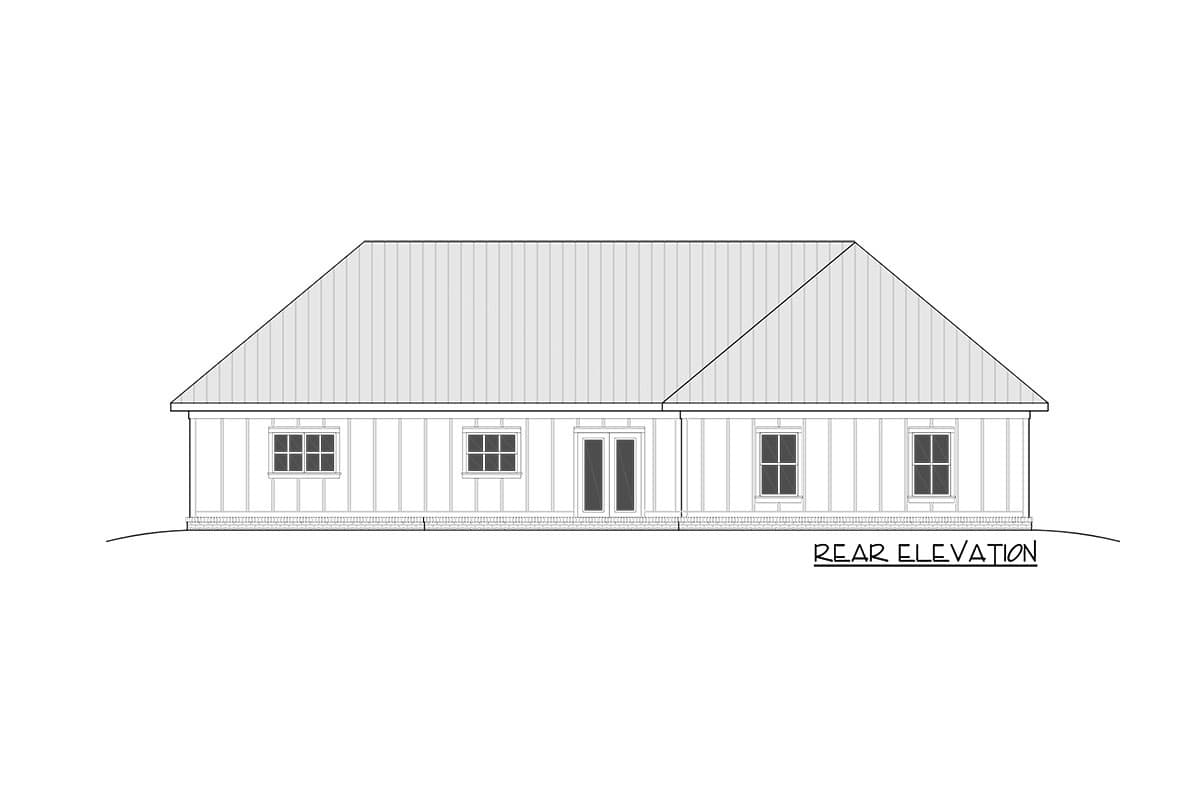 Plan 810008RBT: Modern Farmhouse Ranch House Plan with Flex Space and Rear Garage - Image #13 - Country, Modern Farmhouse, New American, Ranch, Traditional