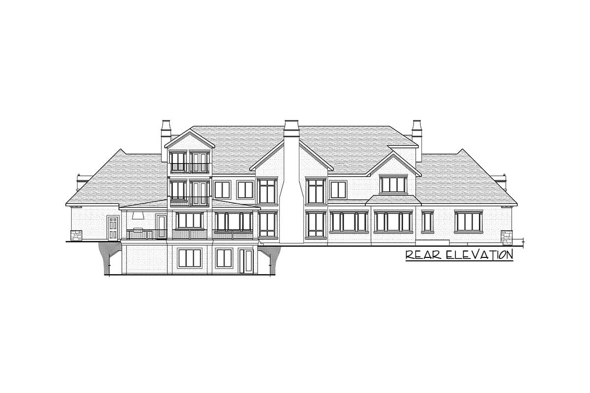 Plan 81735AB: Spacious Georgian Home Plan with 3rd-Floor Loft - Image #4 - European, Georgian, Traditional