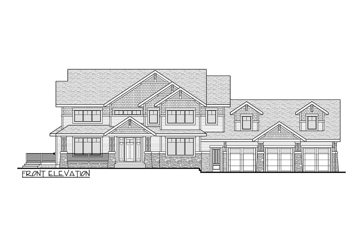 Plan 81737AB: Classic Two-story Craftsman Plan with In-law Suite - Image #12 - Country, Craftsman, New American, Northwest