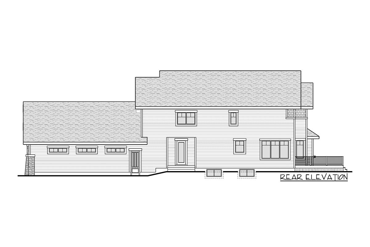 Plan 81737AB: Classic Two-story Craftsman Plan with In-law Suite - Image #13 - Country, Craftsman, New American, Northwest