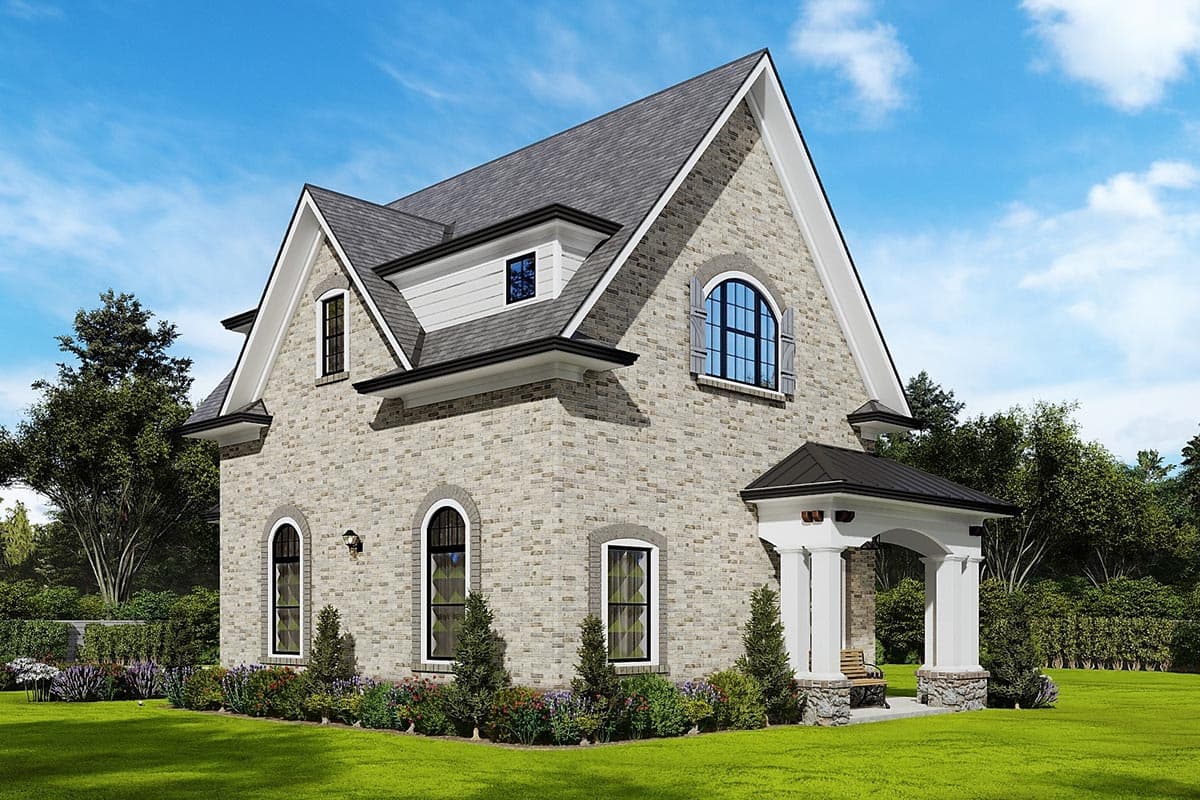 Plan 25781GE: European-Style Carriage House Plan with 650 Square Foot Studio Apartment - Image #6 - Carriage, Cottage, Craftsman, European, Rustic, Southern, Traditional