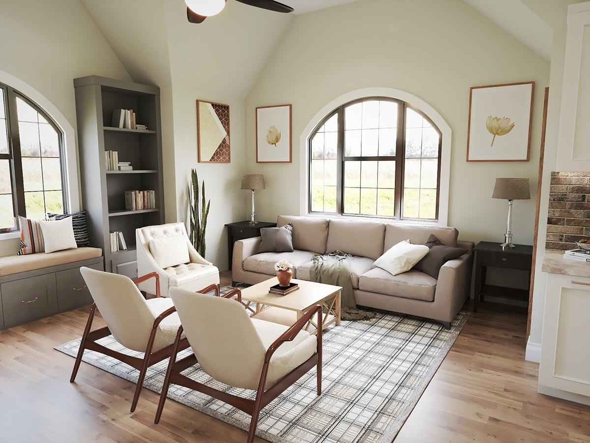 Plan 25781GE: European-Style Carriage House Plan with 650 Square Foot Studio Apartment - Image #10 - Carriage, Cottage, Craftsman, European, Rustic, Southern, Traditional
