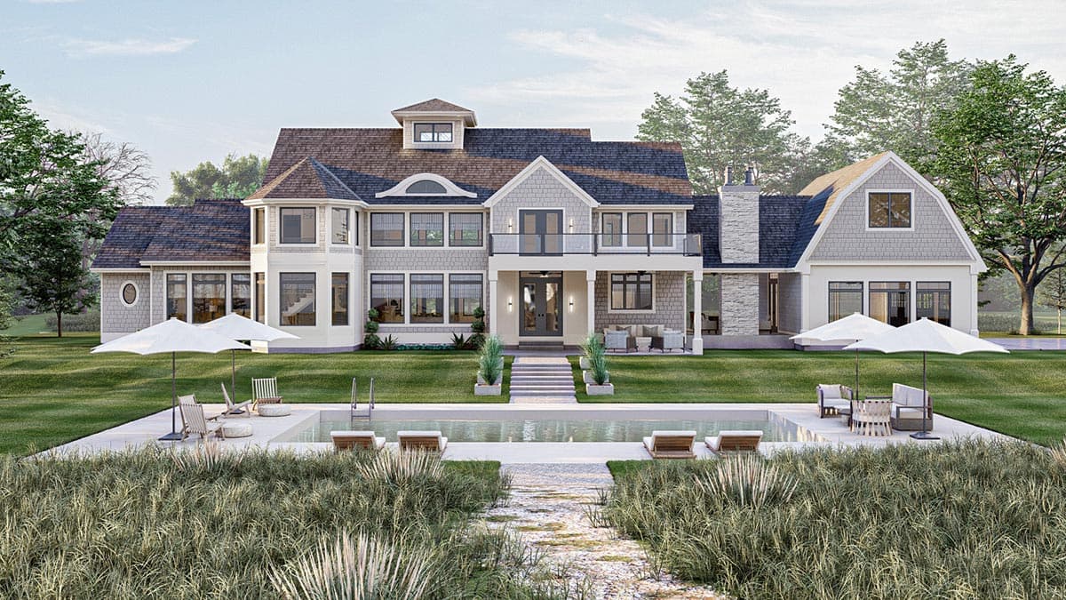 Plan 623143DJ: 4-Bed Contemporary House Plan Just Over 4000 Square Feet - Image #7 - Coastal, Contemporary, Cottage, Country, Farmhouse, Modern Farmhouse, New American, Traditional, Transitional