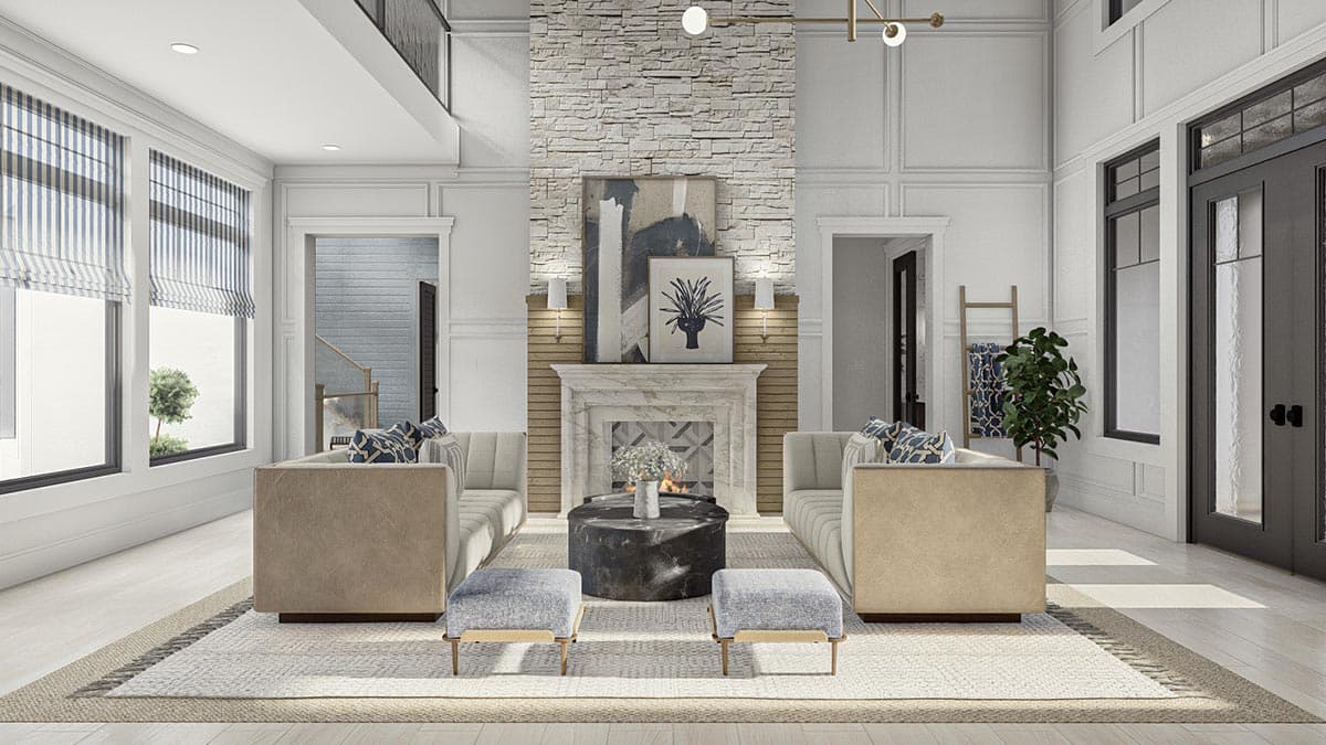 Plan 623143DJ: 4-Bed Contemporary House Plan Just Over 4000 Square Feet - Image #12 - Coastal, Contemporary, Cottage, Country, Farmhouse, Modern Farmhouse, New American, Traditional, Transitional