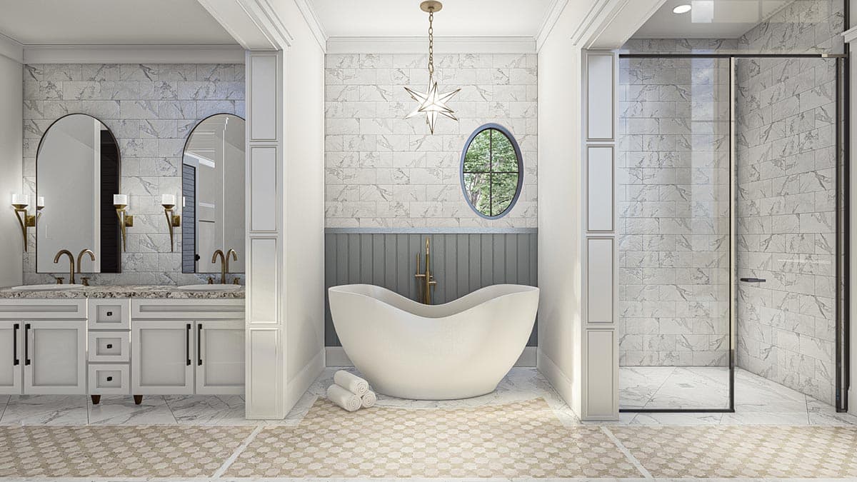 Plan 623143DJ: 4-Bed Contemporary House Plan Just Over 4000 Square Feet - Image #25 - Coastal, Contemporary, Cottage, Country, Farmhouse, Modern Farmhouse, New American, Traditional, Transitional