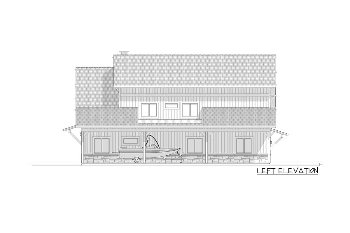 Plan 64533SC: 3 Level 4-Bed Barndominium with 2 Master Bedrooms - Image #24 - Barndominium, Country, Farmhouse, New American, Rustic, Southern, Vacation