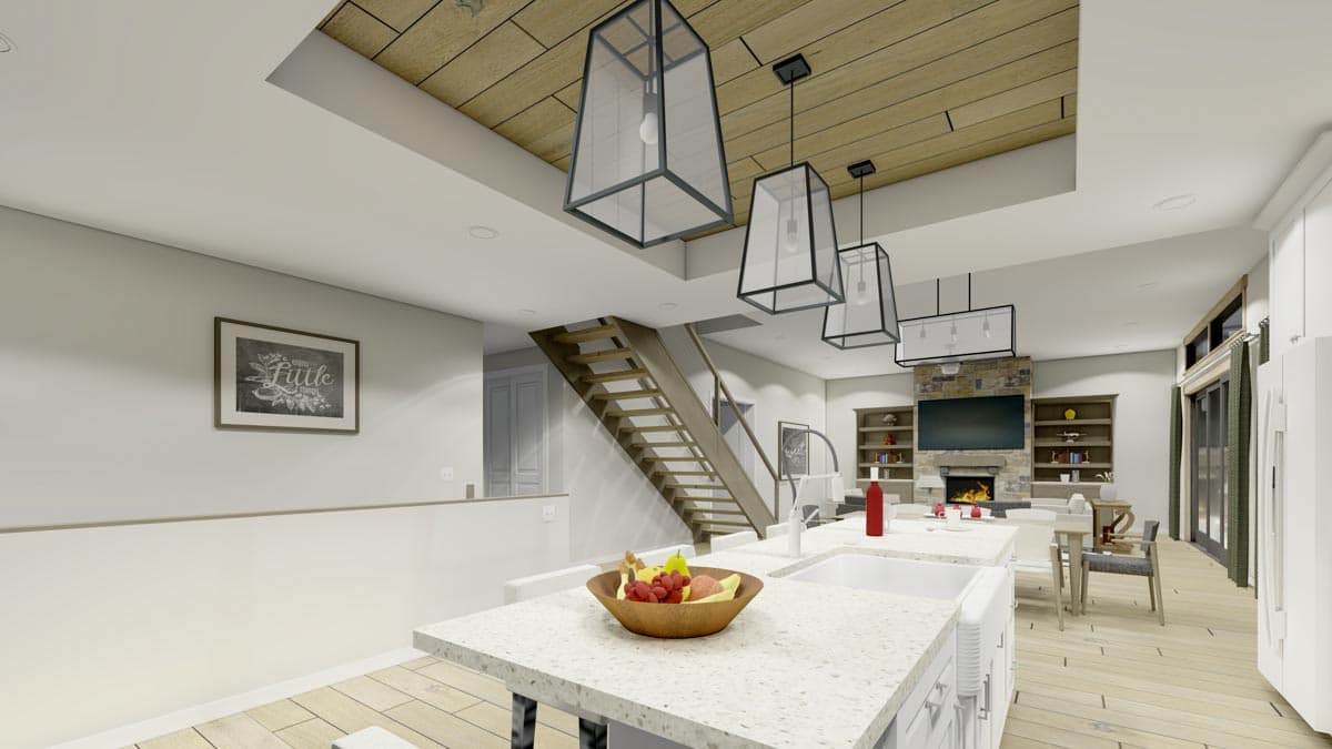 Plan 64533SC: 3 Level 4-Bed Barndominium with 2 Master Bedrooms - Image #16 - Barndominium, Country, Farmhouse, New American, Rustic, Southern, Vacation