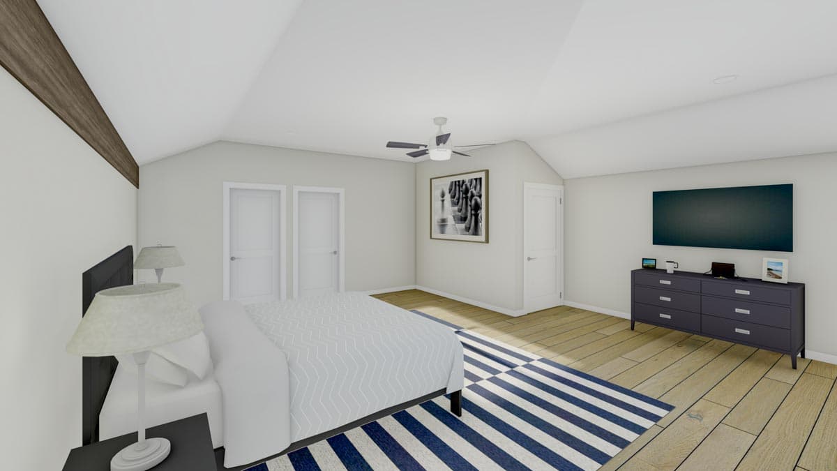 Plan 64533SC: 3 Level 4-Bed Barndominium with 2 Master Bedrooms - Image #17 - Barndominium, Country, Farmhouse, New American, Rustic, Southern, Vacation