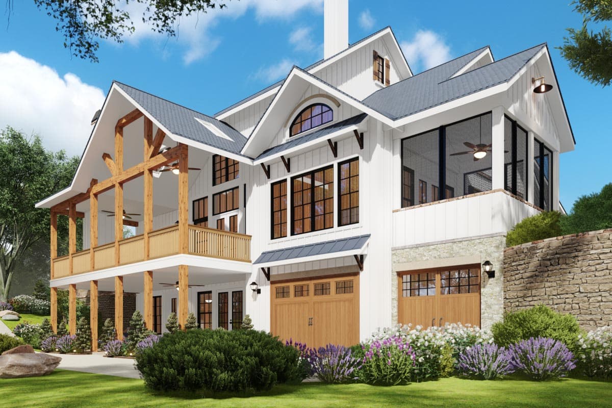 Plan 25782GE: 2-Story Modern Farmhouse Plan with Two Master Suites and Optional Lower Level - Image #4 - Country, Craftsman, Modern Farmhouse, New American, Rustic, Traditional, Vacation
