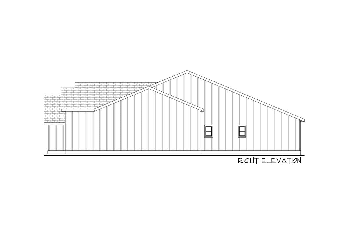 Plan 580049DFT: New American One-Story House Plan Under 2500 Square Feet with RV Garage - Image #5 - Country, Craftsman, Ranch, Traditional