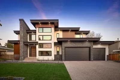 Contemporary Two-Story House Plan with Option to Finish Basement