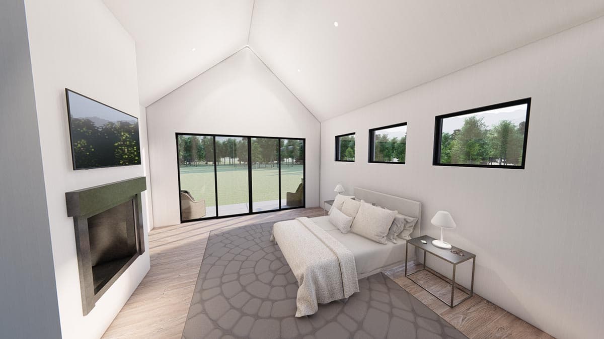 Plan 490060NAH: Transitional 3600 Square Foot Farmhouse with 2-Story Great Room - Image #8 - Hill Country, New American, Traditional, Transitional