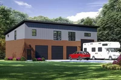 4-Car 969 Square Foot Garage Apartment with RV Parking