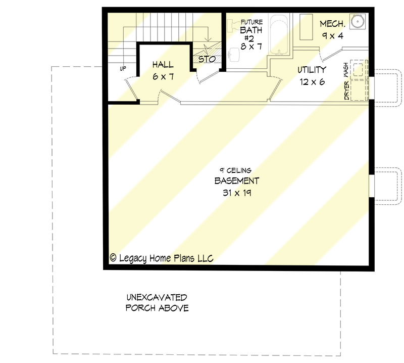Plan 680021VR: 2-Bed Modern Mountain Home Plan Under 1200 Square Feet - Floor Plan - Optional Lower Level - Contemporary, Modern, Mountain, Rustic, Vacation