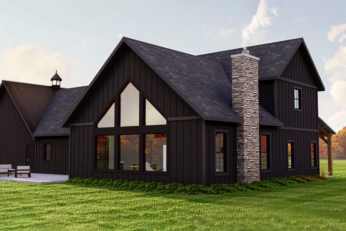 Plan 135187GRA: 2400 Square Foot Rustic 3-Bedroom Farmhouse Plan with Barn-Style Garage  - Image #11 - Barndominium, Country, Farmhouse, Modern Farmhouse, New American, Rustic, Transitional