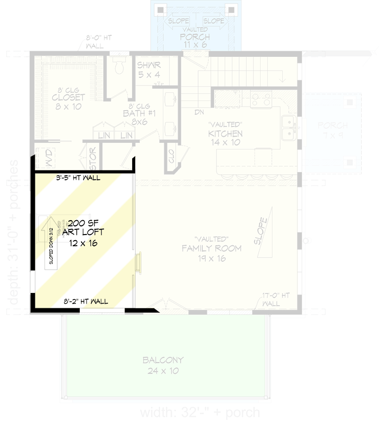 Plan 680030VR: Modern Mountain Home Plan with 200 Square Foot Loft - Floor Plan - Optional Loft - Contemporary, Modern, Mountain, New American, Northwest