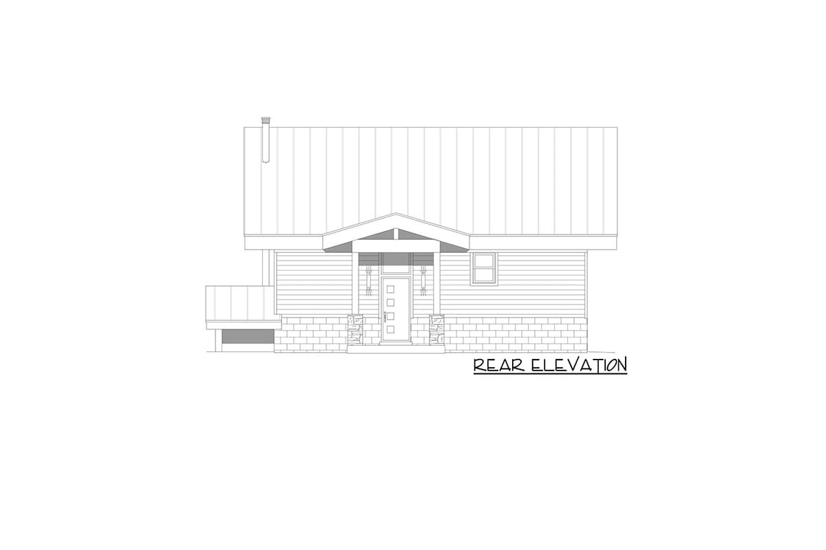 Plan 680030VR: Modern Mountain Home Plan with 200 Square Foot Loft - Image #6 - Contemporary, Modern, Mountain, New American, Northwest