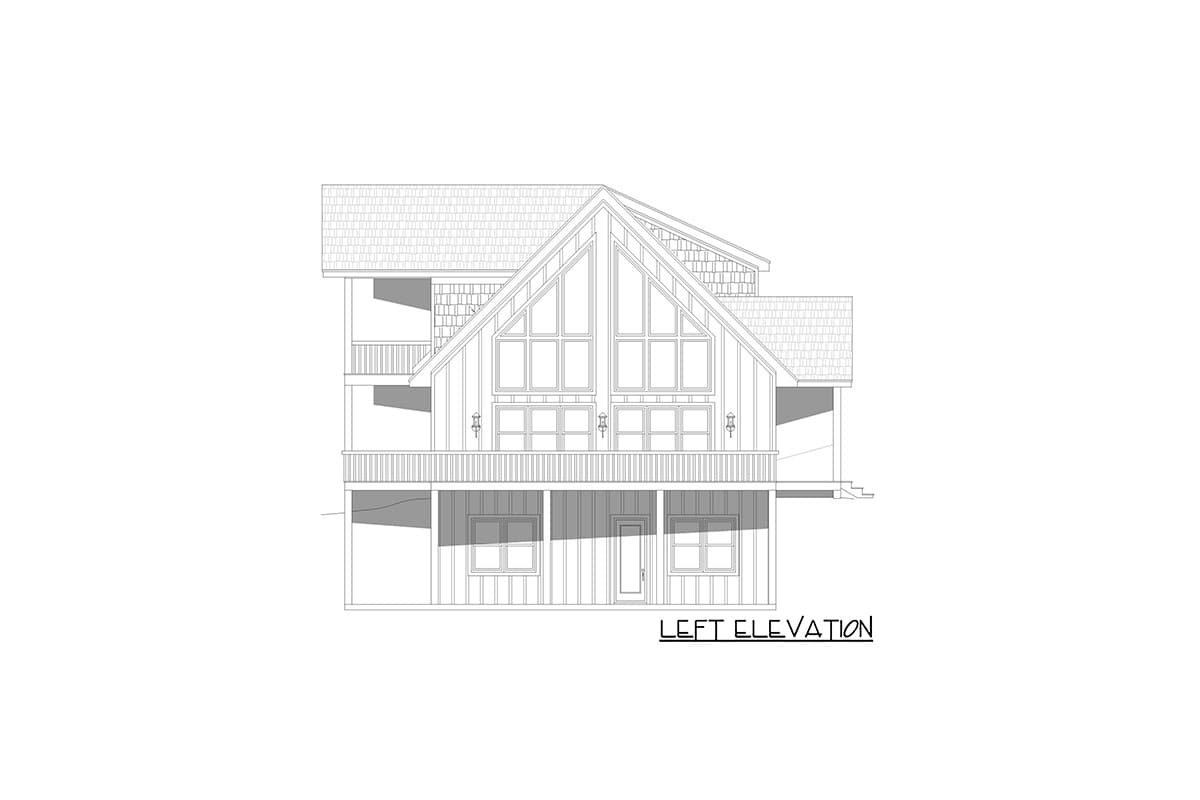 Plan 680032VR: 1850 Sq Ft Mountain Country House Plan with 2-Story Great Room - Image #4 - Country, Craftsman, Mountain, Rustic
