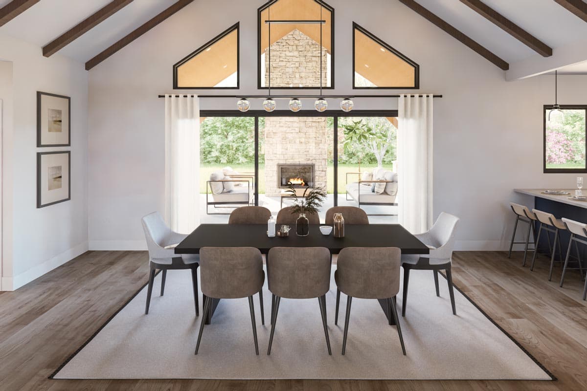 Plan 135188GRA: One-Story Country Craftsman House Plan with Vaulted Great Room and 2-Car Garage - 2030 Sq Ft - Image #8 - Barndominium, Craftsman, Mountain, Ranch