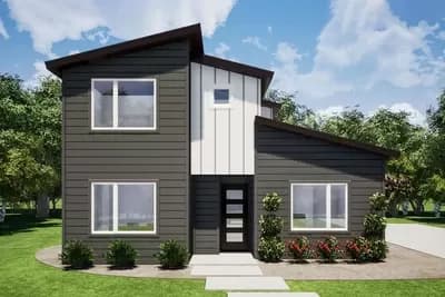 Contemporary 2000 Square Foot 2-Story House Plan with Rear Garage