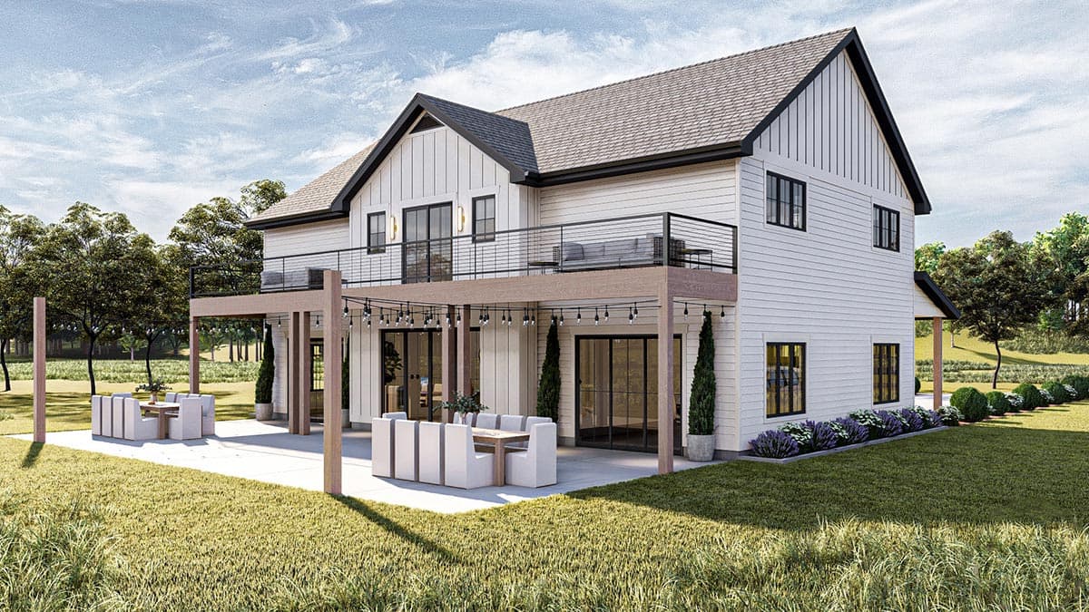 Plan 623144DJ: Modern Farmhouse Style Carriage House Plan with Dogtrot and Catwalk - Image #5 - Carriage, Farmhouse, Modern Farmhouse, New American