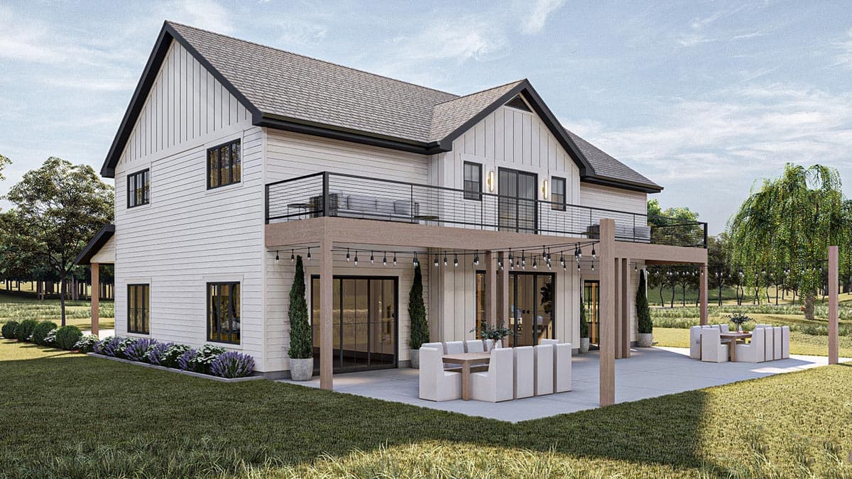 Plan 623144DJ: Modern Farmhouse Style Carriage House Plan with Dogtrot and Catwalk - Image #6 - Carriage, Farmhouse, Modern Farmhouse, New American
