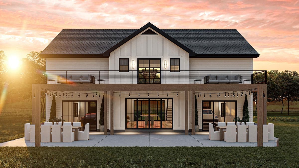 Plan 623144DJ: Modern Farmhouse Style Carriage House Plan with Dogtrot and Catwalk - Image #7 - Carriage, Farmhouse, Modern Farmhouse, New American