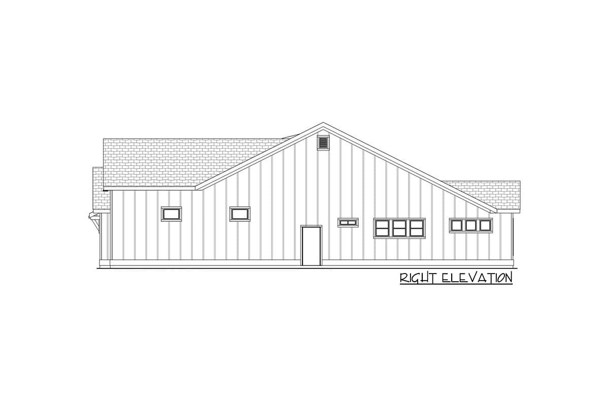 Plan 580057DFT: 3-Bed New American Ranch with RV Garage - Image #5 - Craftsman, Modern Farmhouse, New American, Ranch