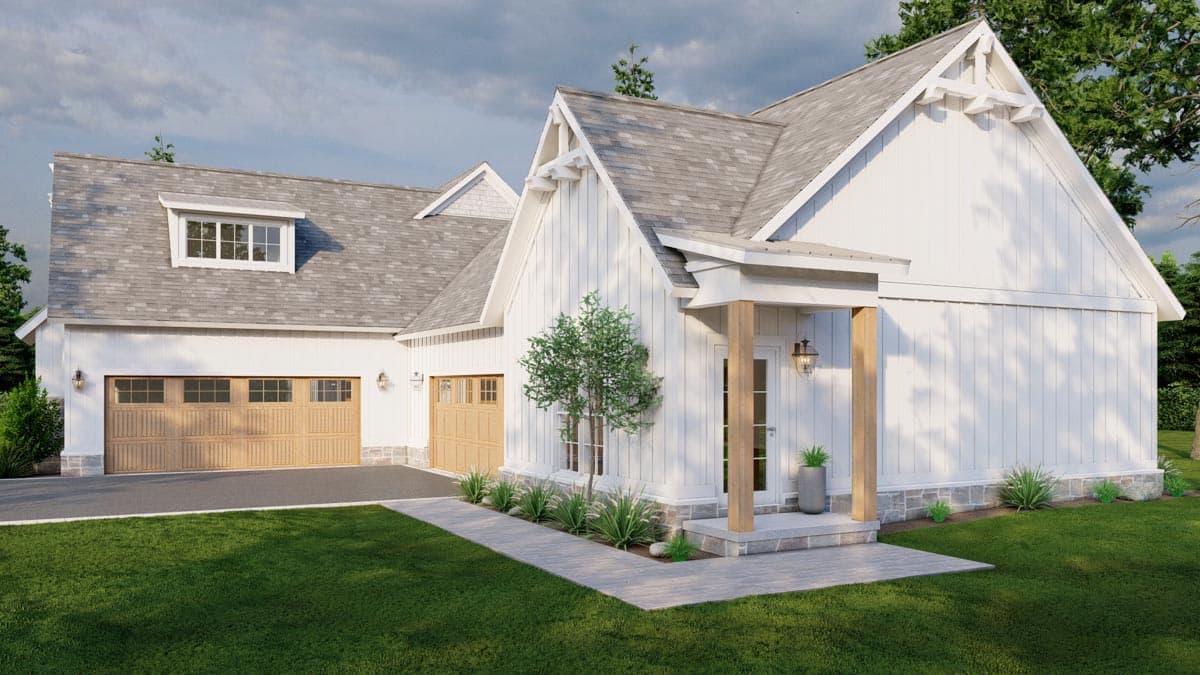 Plan 70790MK: 4-Bed Modern Farmhouse Plan with Attached Apartment - 2124 Sq Ft and 591 Sq Ft - Image #8 - Country, Craftsman, Farmhouse, Modern Farmhouse, Traditional