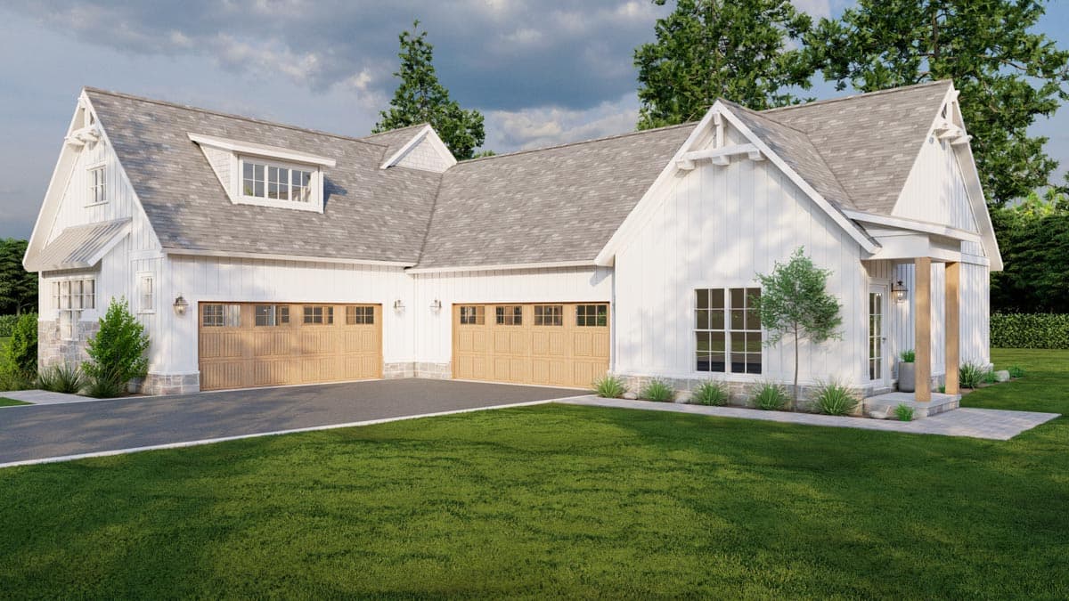 Plan 70790MK: 4-Bed Modern Farmhouse Plan with Attached Apartment - 2124 Sq Ft and 591 Sq Ft - Image #9 - Country, Craftsman, Farmhouse, Modern Farmhouse, Traditional