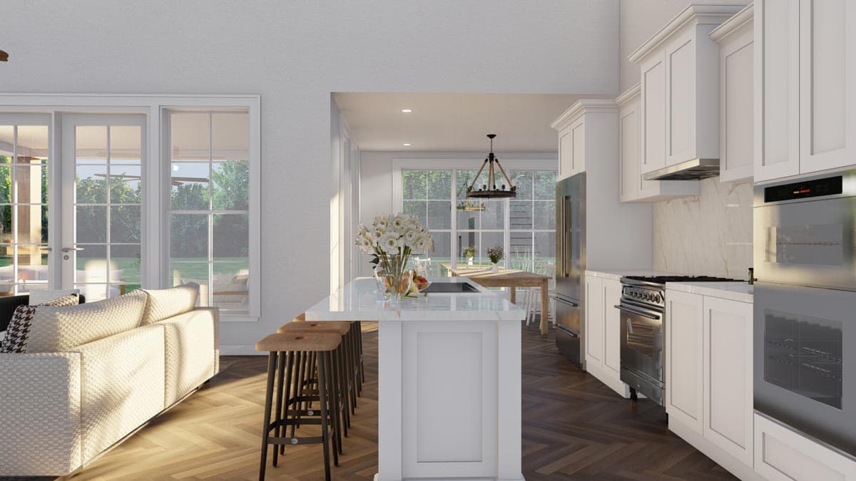Plan 70790MK: 4-Bed Modern Farmhouse Plan with Attached Apartment - 2124 Sq Ft and 591 Sq Ft - Image #17 - Country, Craftsman, Farmhouse, Modern Farmhouse, Traditional