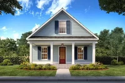 Exclusive Traditional House Plan with Rear Garage