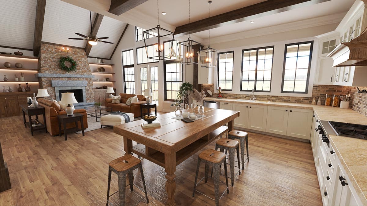 Plan 25784GE: 2-Story Modern Farmhouse Plan Under 3300 Square Feet with Drive-Under Garage - Image #11 - Country, Craftsman, Modern Farmhouse, New American, Traditional, Vacation