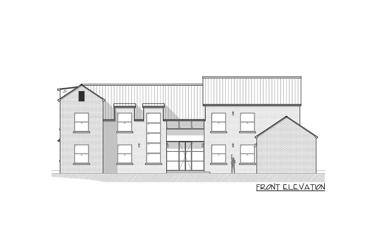 Plan 311036RMZ: Two Story Transitional Home Plan with Pool House and Upstairs Home Theater - Image #9 - Contemporary, New American, Transitional