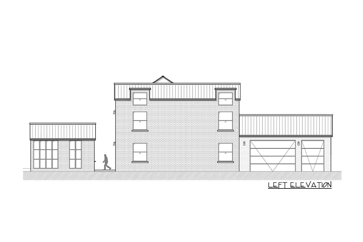 Plan 311036RMZ: Two Story Transitional Home Plan with Pool House and Upstairs Home Theater - Image #10 - Contemporary, New American, Transitional