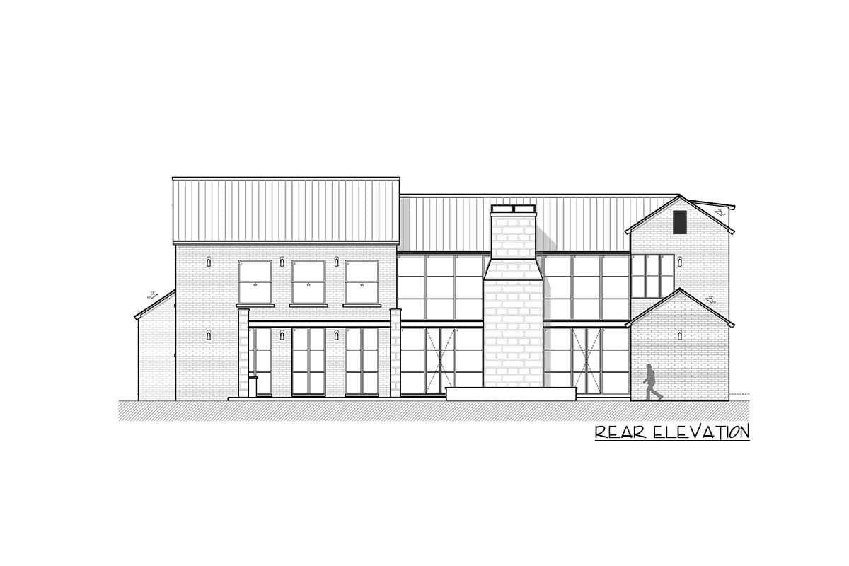 Plan 311036RMZ: Two Story Transitional Home Plan with Pool House and Upstairs Home Theater - Image #11 - Contemporary, New American, Transitional