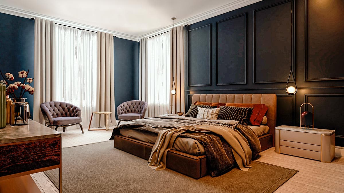 Plan 311036RMZ: Two Story Transitional Home Plan with Pool House and Upstairs Home Theater - Image #8 - Contemporary, New American, Transitional