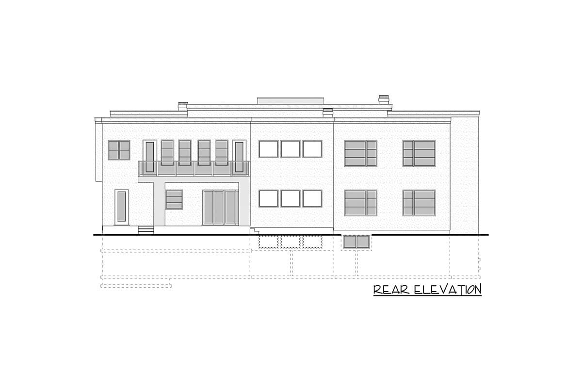 Plan 81755AB: Spacious Modern Home Plan with Courtyard Entry and Finished Basement - 7654 Sq Ft - Image #5 - Contemporary, Mid Century Modern, Modern, Northwest, Prairie