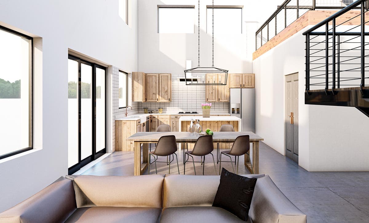 Plan 400013FTY: Exclusive Two-Story Home Plan with Large Workshop and Wraparound Porch - Image #8 - Barndominium, Country, Mountain