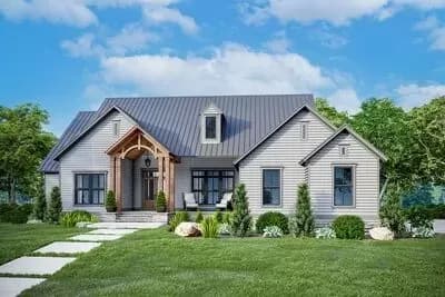 2400 Square Foot 4 Bed Modern Craftsman House Plan